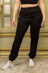 Plain Cargo Polyamide Trousers