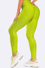 Women High Waisted Honey Comb Leggings