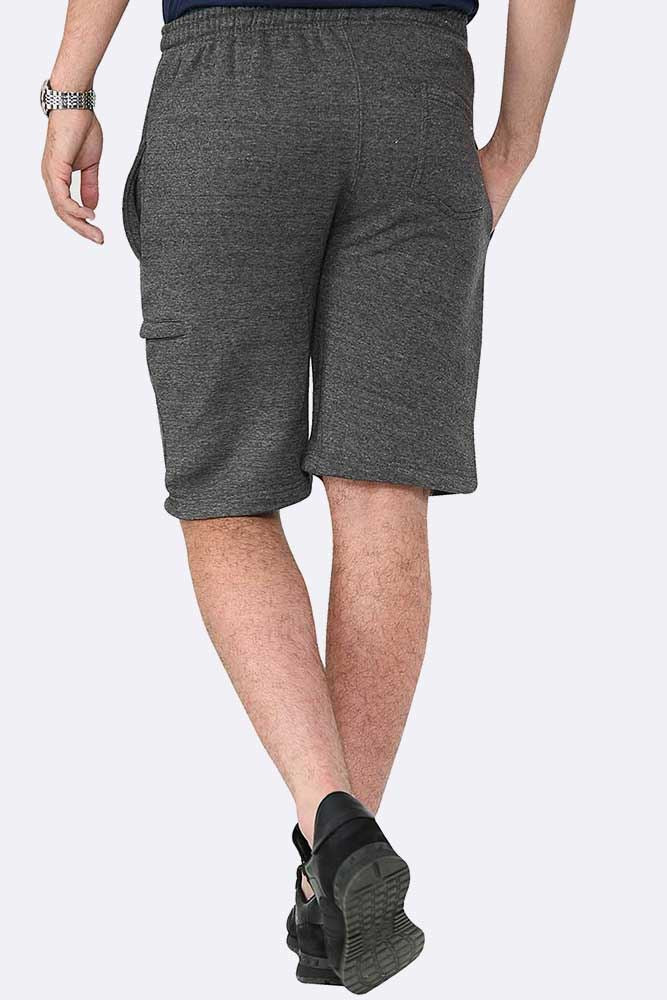 Men Drawcord Side Zipper Plain Shorts