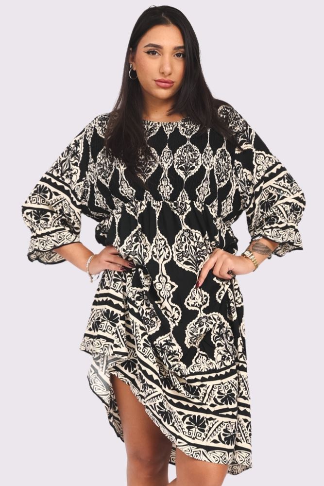 Aztec Print Dress