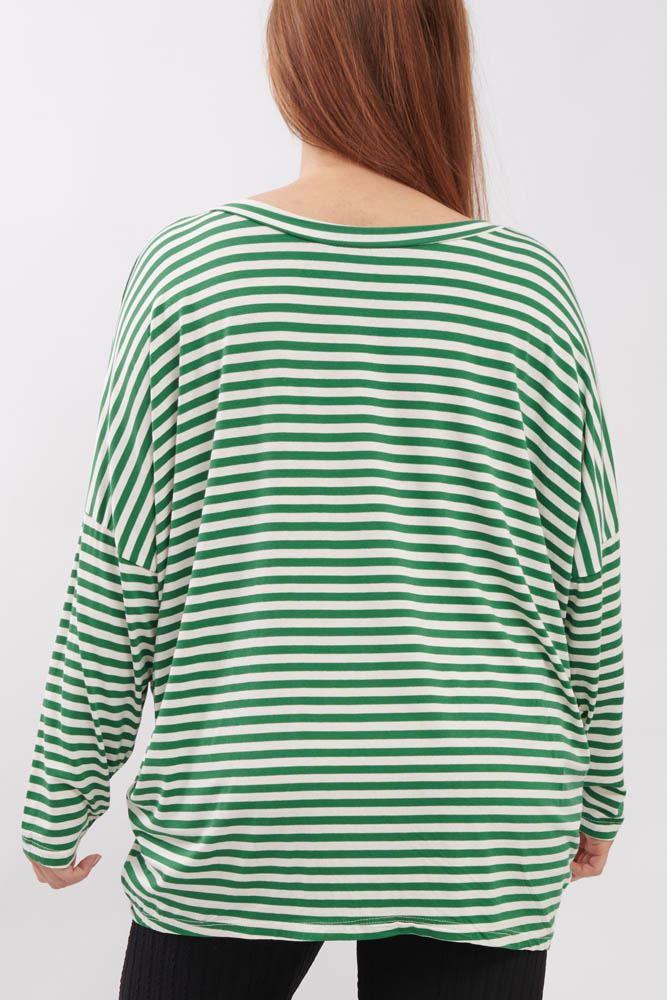 Stripe Print Top