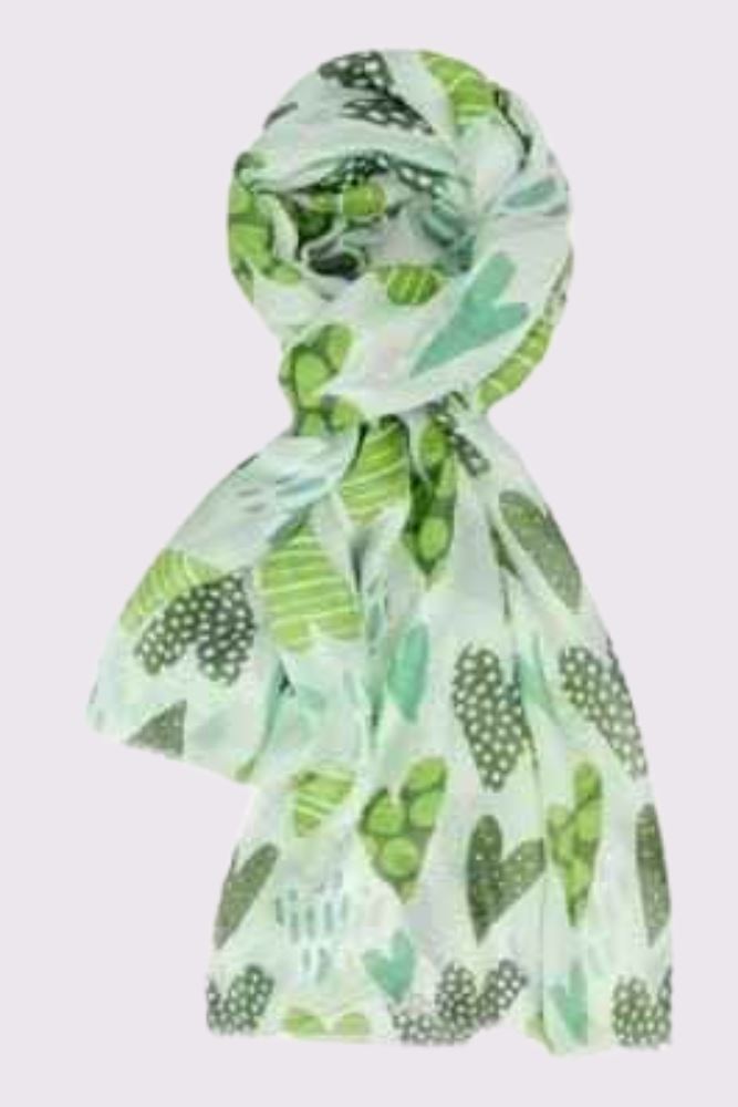 Heart Print Scarves