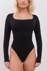 Plain Paded Nylon Bodysuit