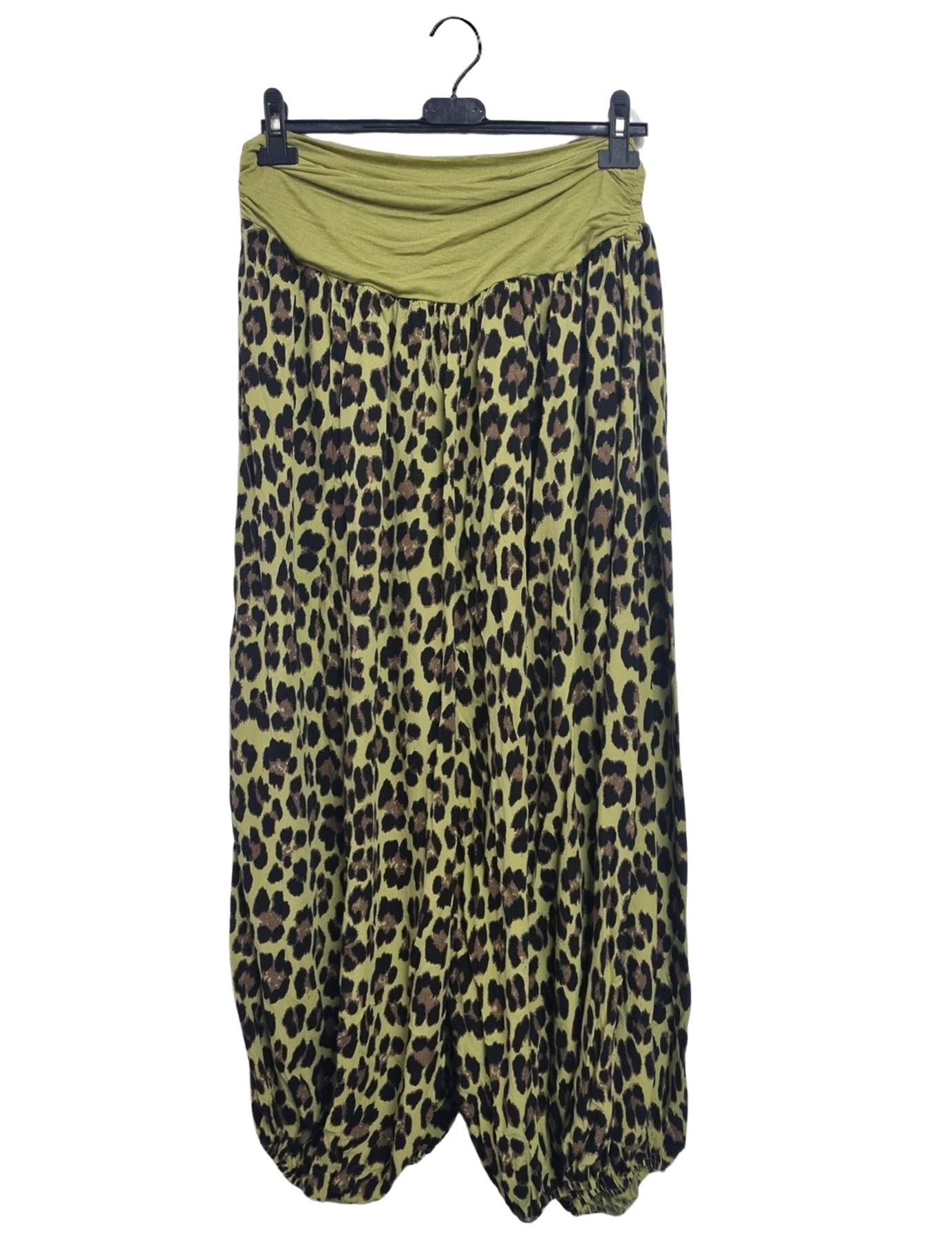 Leopard Print Viscose Harem Pant