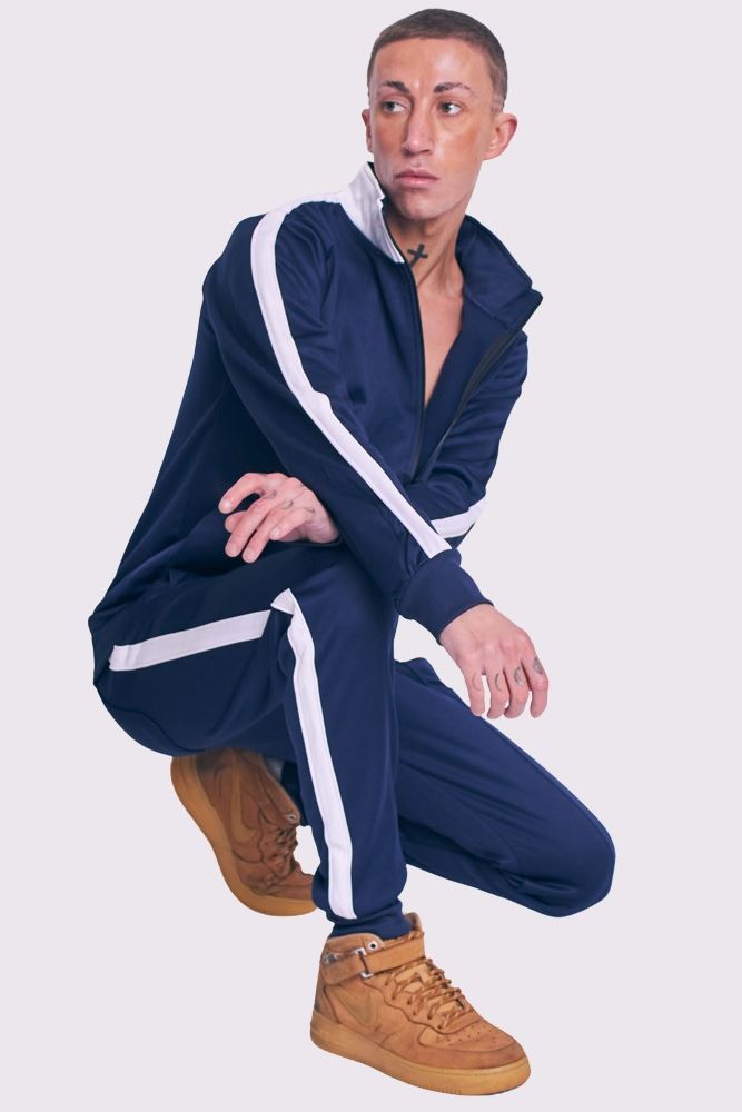 Tape Funnel Skinny Fit Tracksuit