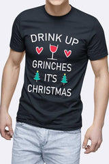 Drink Up Grinches Printed Tshirt