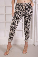 Leopard Print Viscose Trouser