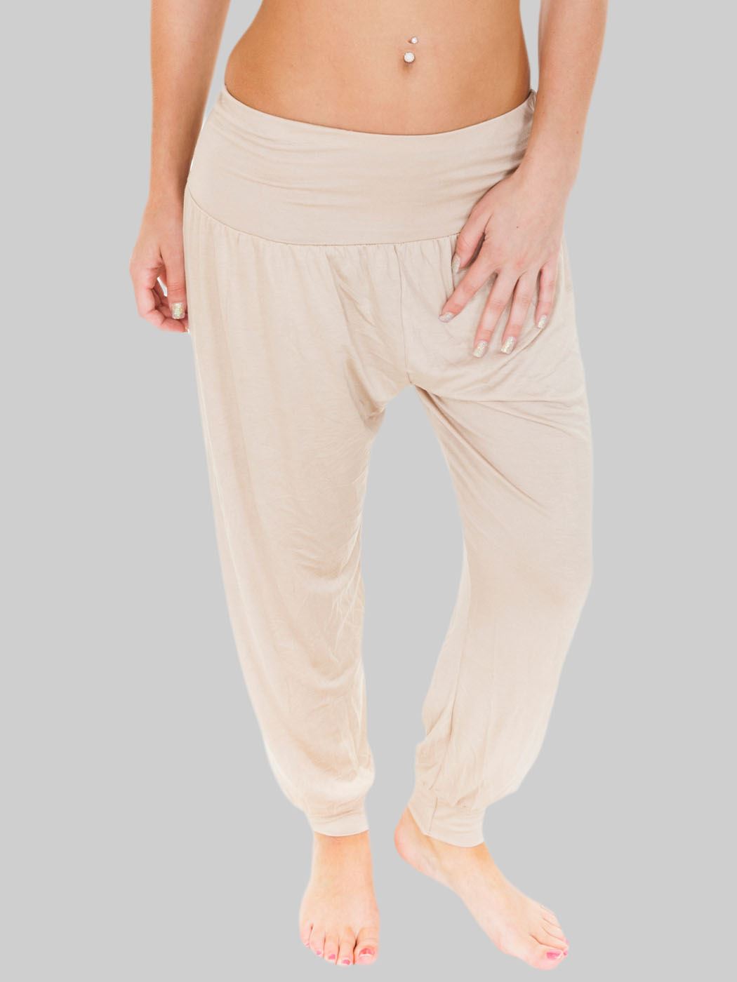 Plain Full Length Ali Baba Harem Trousers