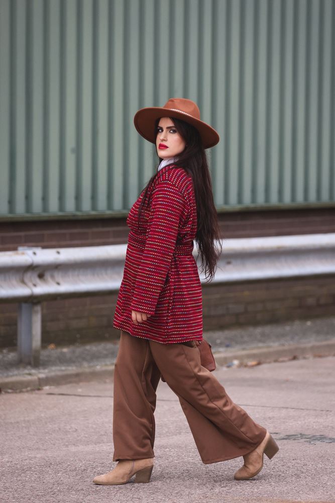 Multi-Colour Stripe Snood Scarf Dress