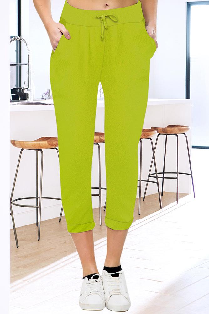 Lily-rose Italian Plain Drawstring Pocket Trousers