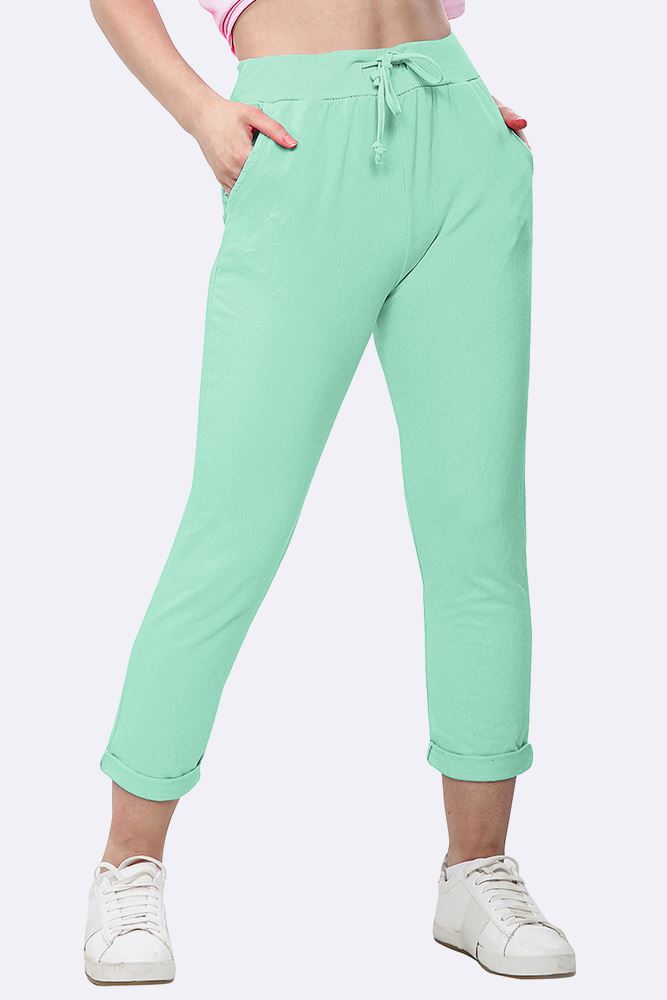 Lily-rose Italian Plain Drawstring Pocket Trousers