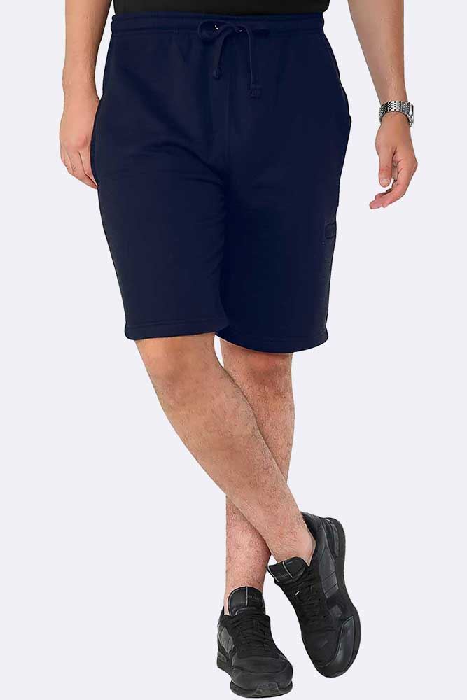 Men Drawcord Side Zipper Plain Shorts