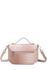 Croc Pattern Crossbody Bag