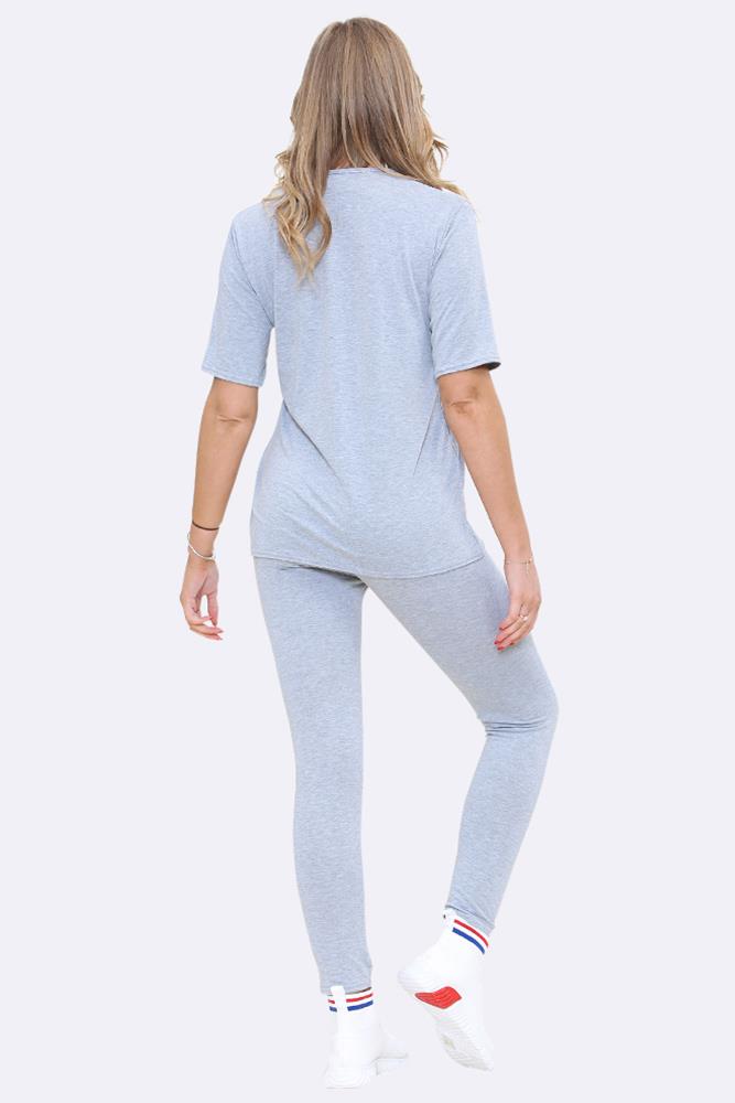 Women Oversized T-shirt & Leggings Co-ords Set