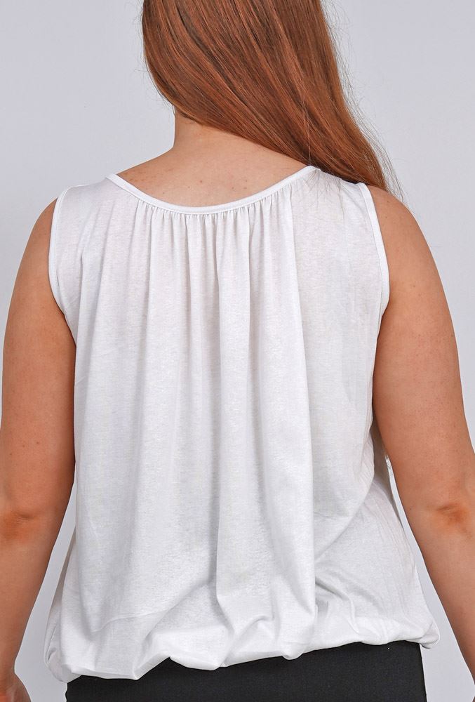 Plain Elasticated Hem Top