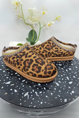 Leopard Print Lace LInd Slipper