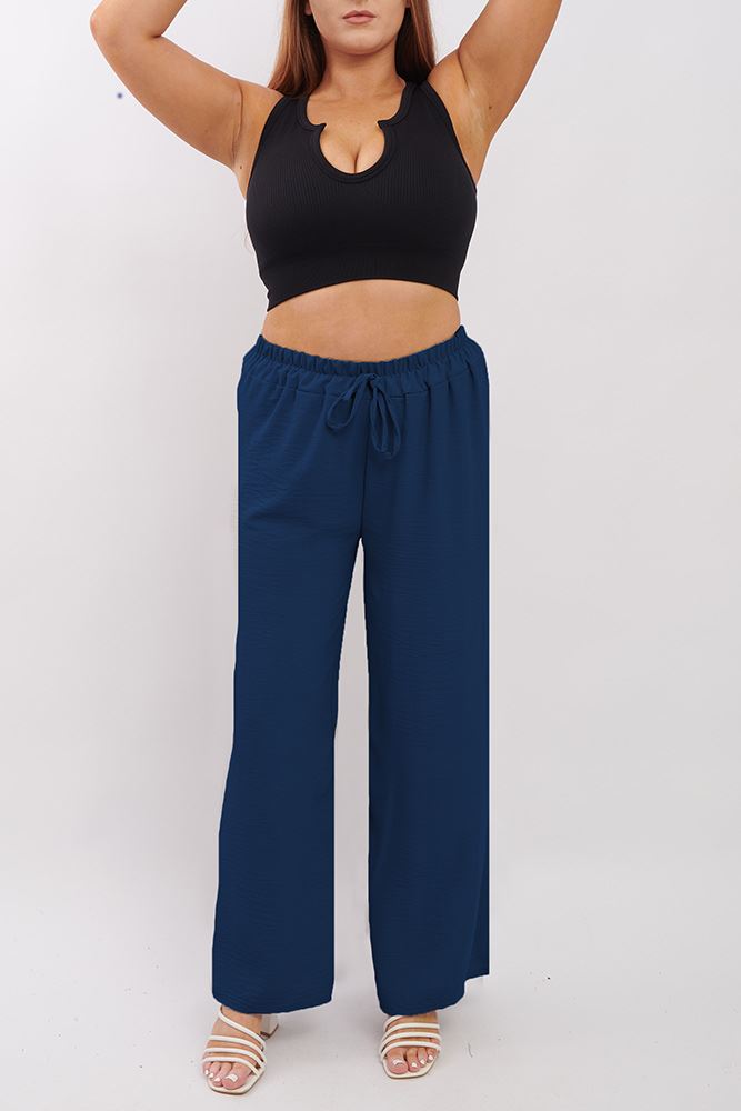 Plain Wide Leg Palazzo