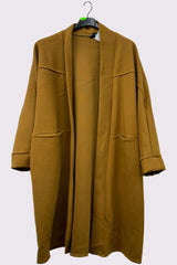 Oversized Open Front Long Coat