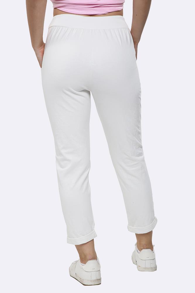 Lily-rose Italian Plain Drawstring Pocket Trousers