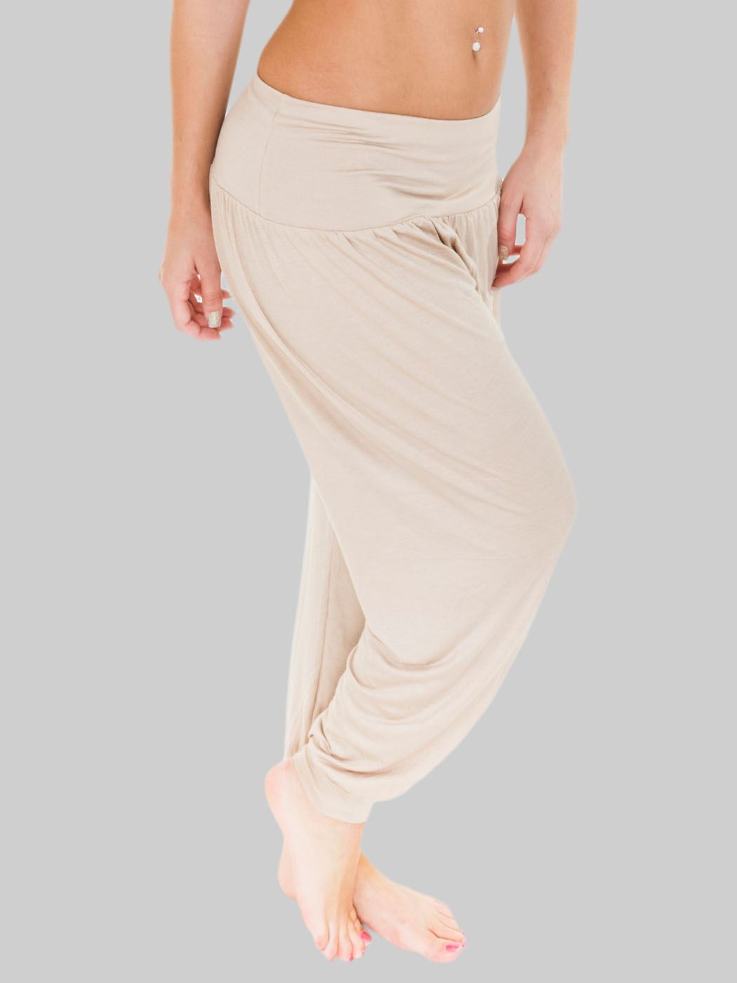 Plain Full Length Ali Baba Harem Trousers