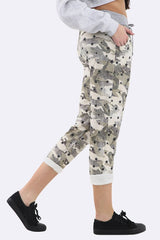 Camouflage Star Print Lined Trouser