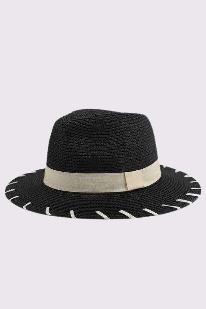 Wide Brim Straw Panama Hat