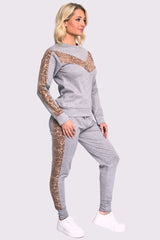 Snake Print Side Panel Loungwear Tracksuit