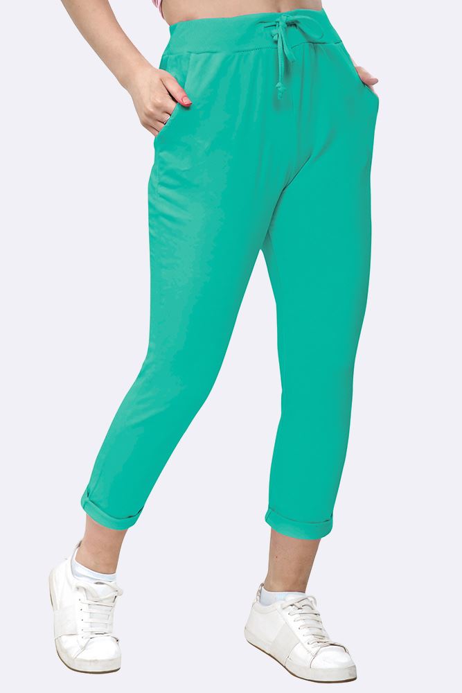 Lily-rose Italian Plain Drawstring Pocket Trousers