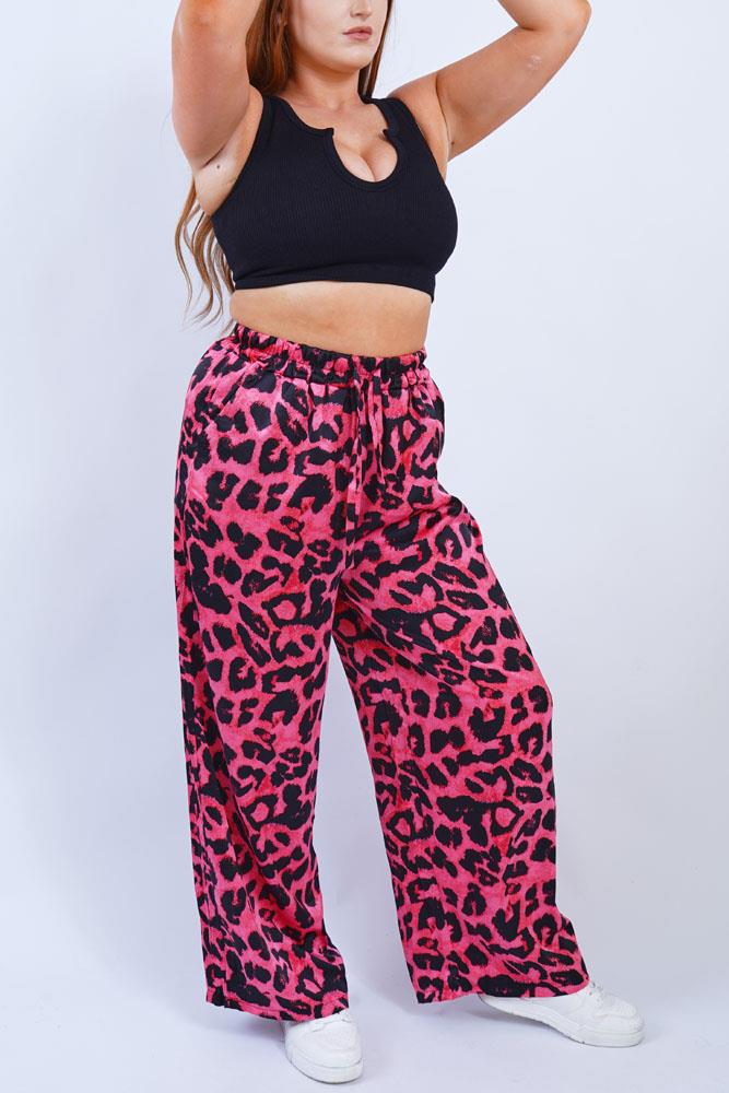 Leopard Print Button Up Loungewear Set