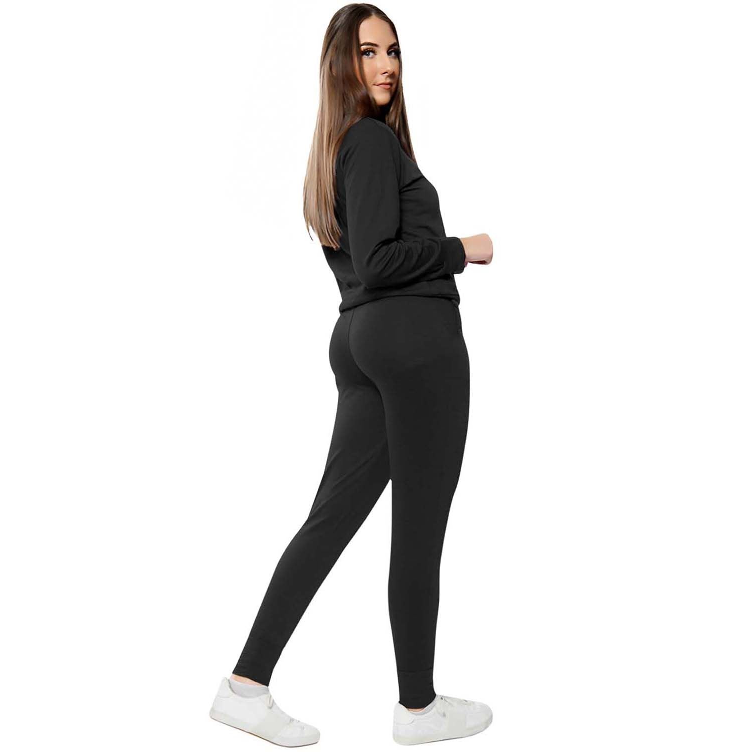 Plain Crop Top Loungwear Tracksuit