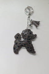 Diamante Dog Chain Tassel Keyrings