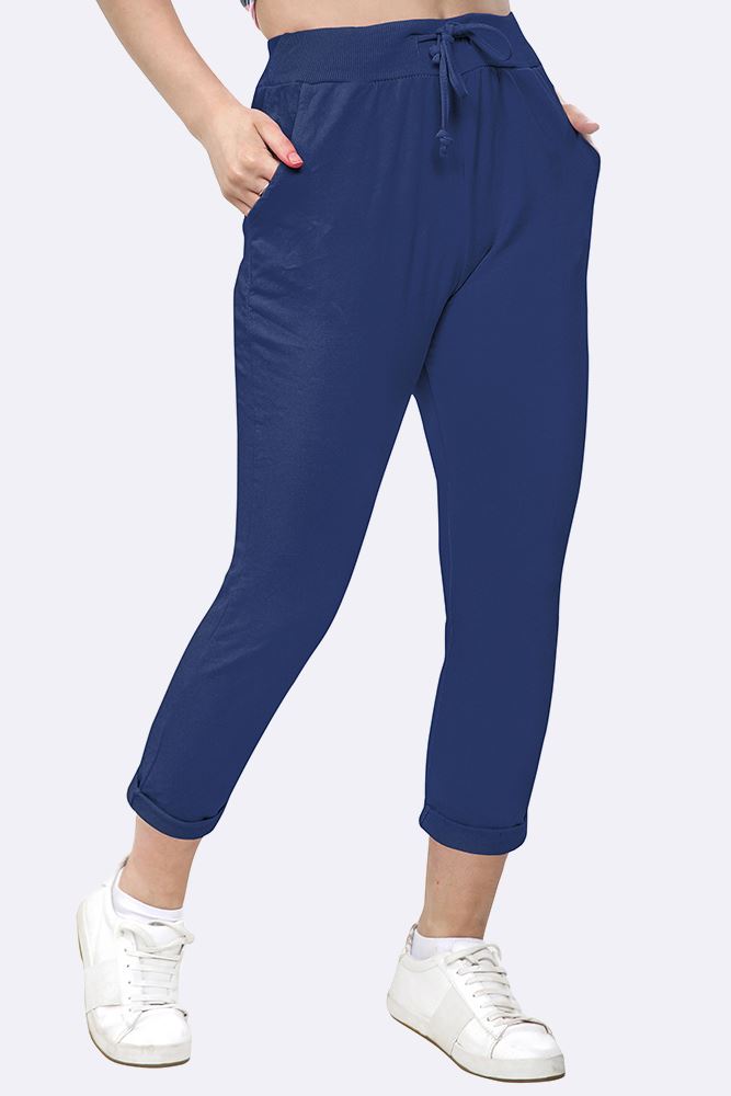 Lily-rose Italian Plain Drawstring Pocket Trousers