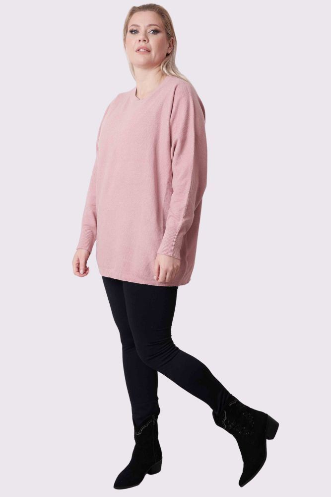 Plain Knitted Soft Feel Jumper