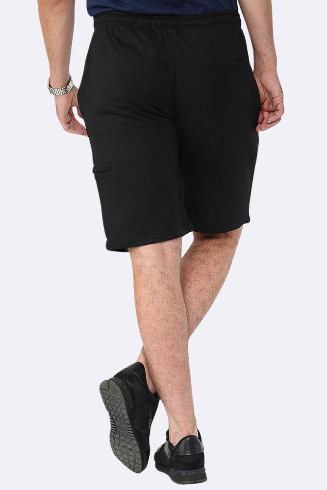 Men Drawcord Side Zipper Plain Shorts