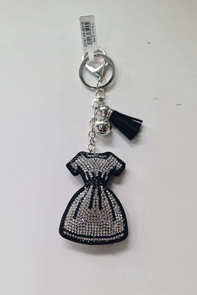 Diamante Dress Chain Tassel Keyrings