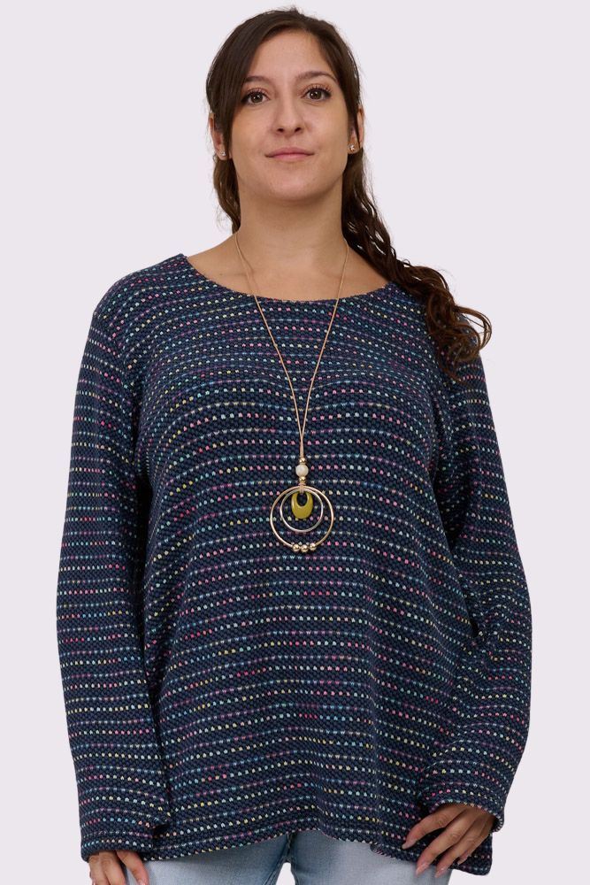 Multi-Colour Necklace Tunic Top