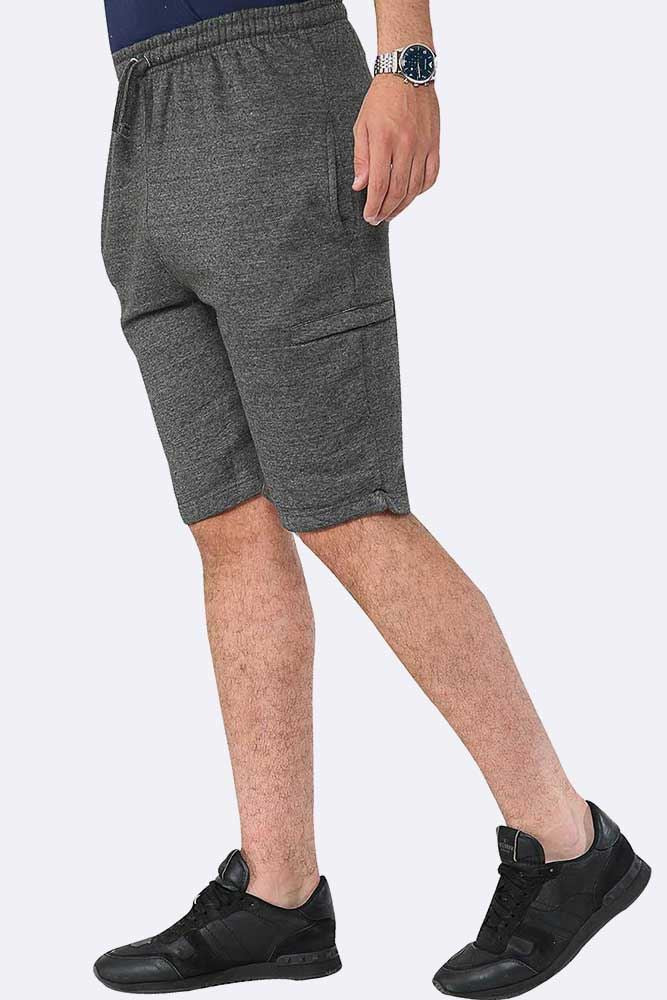 Men Drawcord Side Zipper Plain Shorts