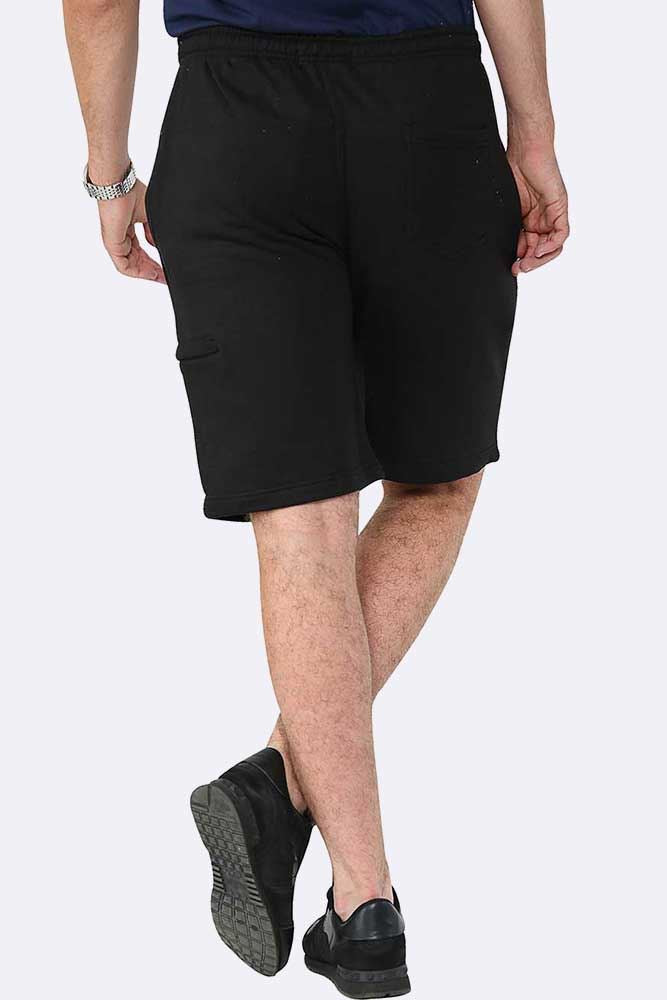 Men Drawcord Side Zipper Plain Shorts