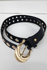 Leather Eyelet Belt