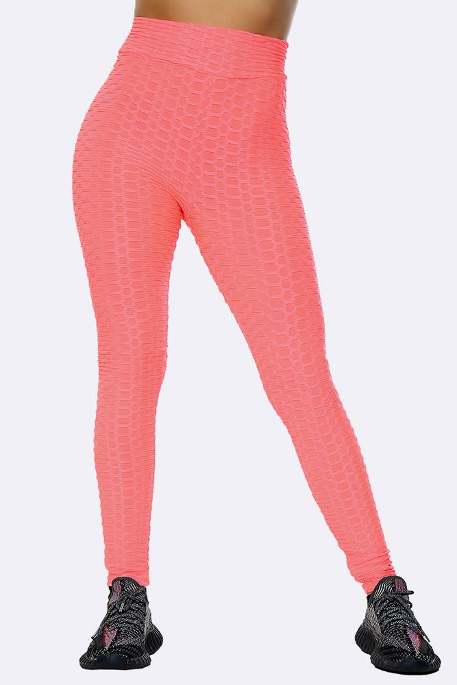 Women High Waisted Textured Detailed Leggings