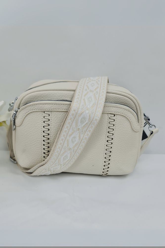 Aztec Stripe pattern Zip Appointment Crossbody Bag