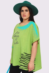 As Free As Air Print Cotton Top