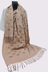 Eye Pattern Soft Feel Tassel Scarves