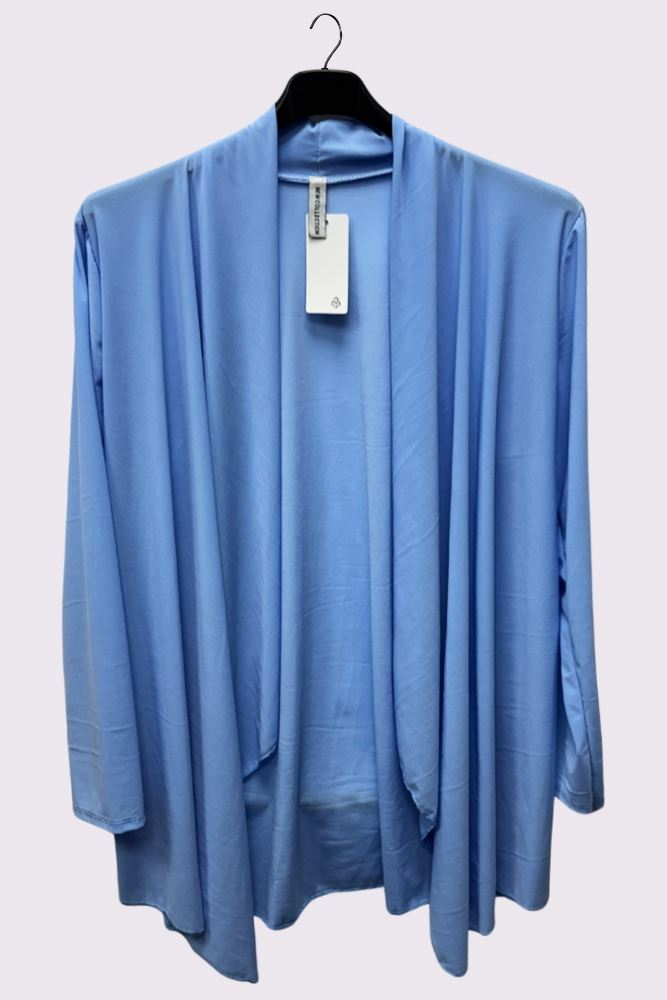 Plain Open Front Cardigan