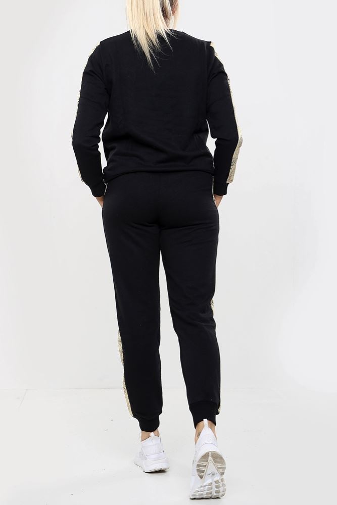 Snake Print Side Panel Loungwear Tracksuit