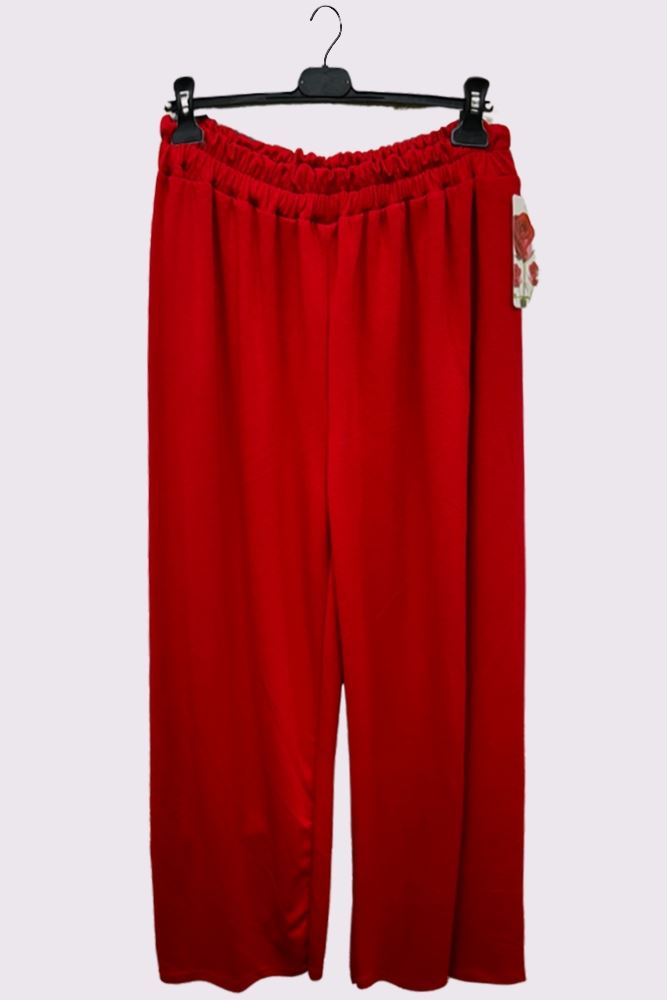 Elasticated Waistband Palazzo Trousers