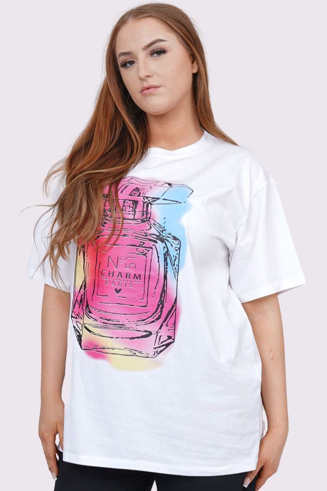 Tie Dye Perfume Print Cotton Top