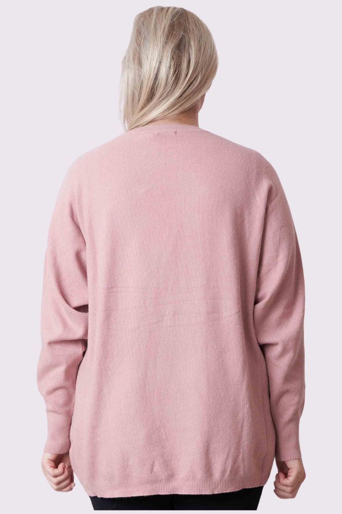 Plain Knitted Soft Feel Jumper