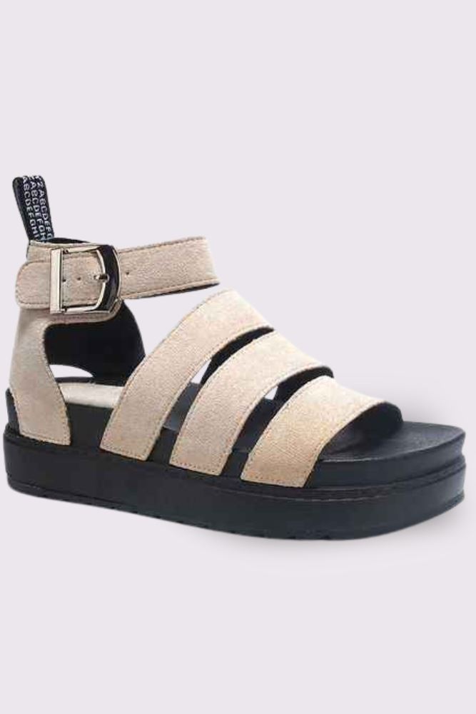 Side Buckle Strap Chunky Sandal