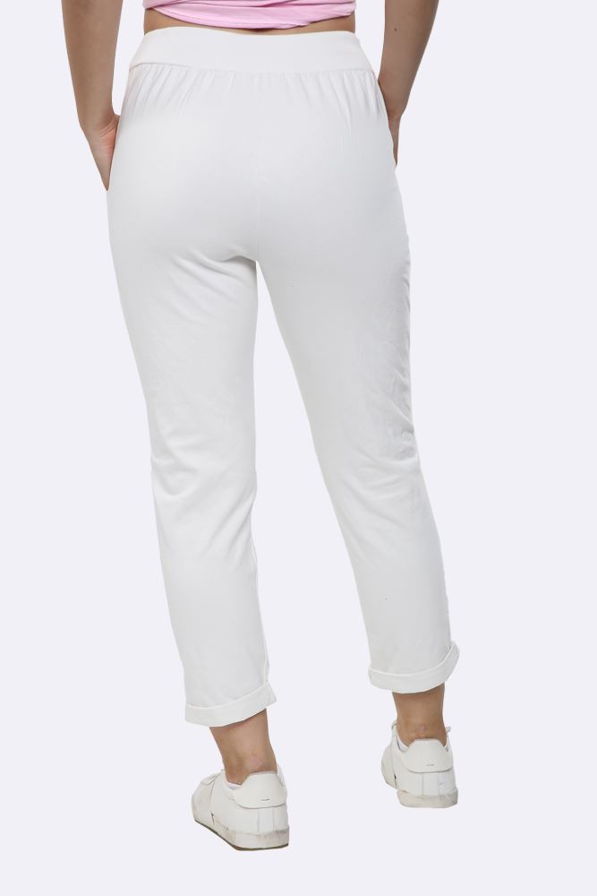 Lily-rose Italian Plain Drawstring Pocket Trousers